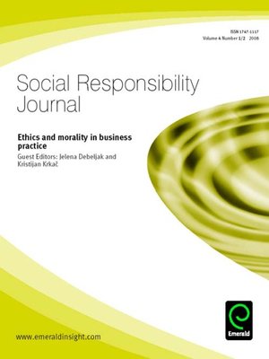 cover image of Social Responsibility Journal, Volume 4, Issue 1 & 2